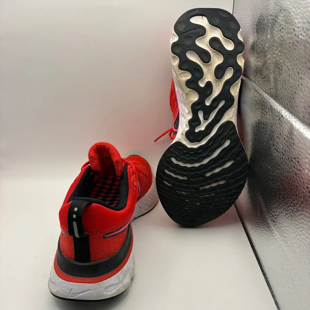 Nike React Infinity Run Flyknit 2 Womens 8 Chile Red Black DM8073-600 Running